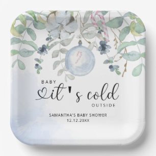 Assiettes En Carton Bébé il fait froid dehors invitation pour une baby