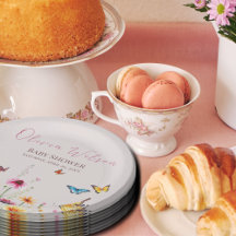 Bébé papillon fleur sauvage dans le Baby shower en