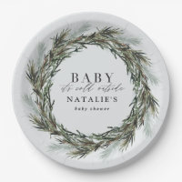Bébé son froid en dehors du baby shower de couronn