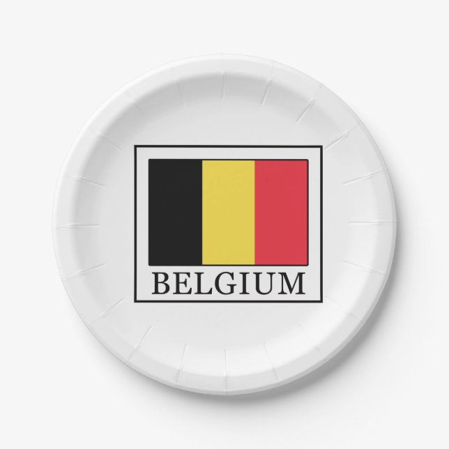 Assiettes En Carton Belgique (Devant)