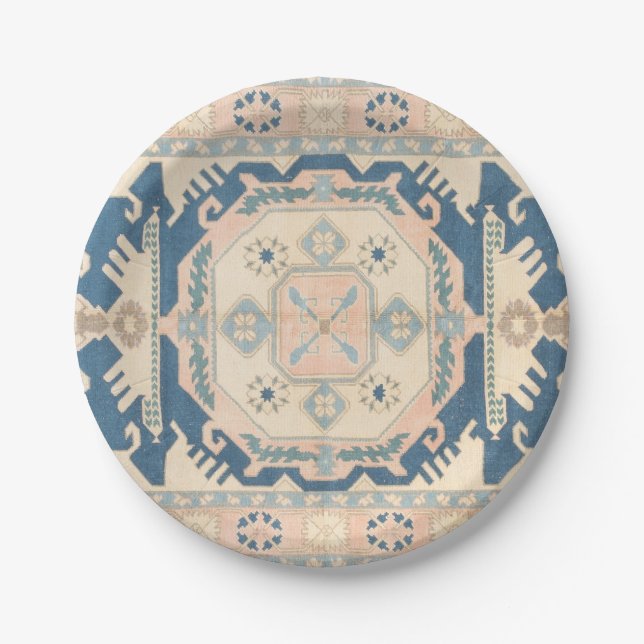 Assiettes En Carton Belle antiquité orientale Kilim Rug (Devant)