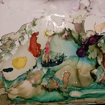 Belle Automne Peint Thankful plaques papier