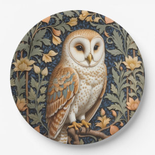 Assiettes En Carton Belle Barne Vintage Owl William Morris Inspiré