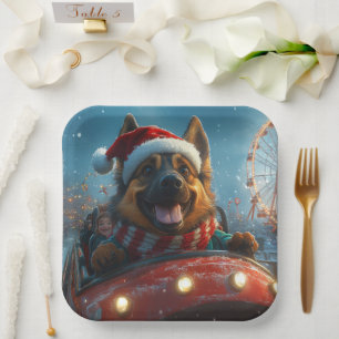 Assiettes En Carton Berger belge Roller Dessous de verre Noël