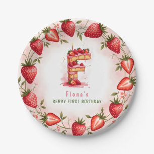 Assiettes En Carton Berry 1er Anniversaire Plaque Lettre F Conception