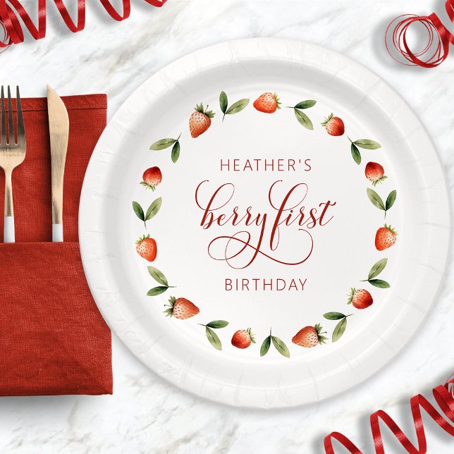 Assiettes En Carton Berry First (Berry First Paper Plates
)