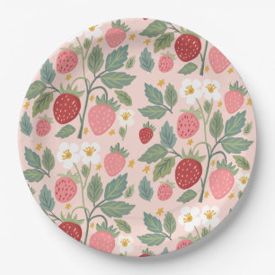 Assiettes En Carton Berry First Strawberry Bouquet Anniversaire