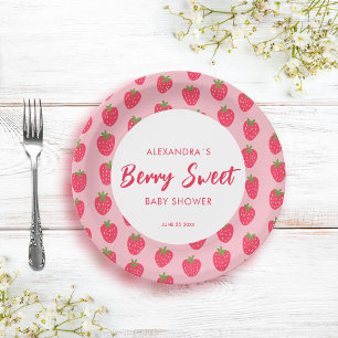 Assiettes En Carton Berry Sweet Baby shower