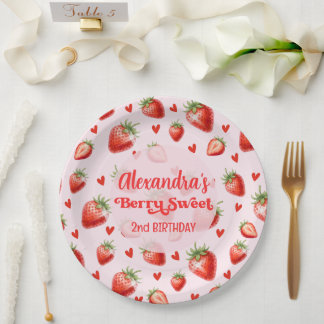 Assiettes En Carton Berry Sweet Birthday - Baby  Berry