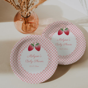 Assiettes En Carton Berry Sweet Strawberry Fête à thème Baby shower