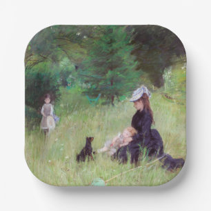 Assiettes En Carton Berthe Morisot - Dans un parc