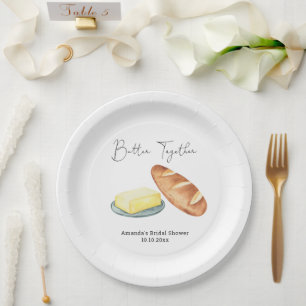 Assiettes En Carton Beurre ensemble Fête des mariées