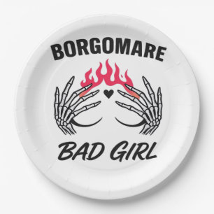 Assiettes En Carton Bgm Bad Girl II - Skeleton Heart Hands
