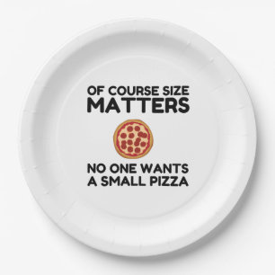 Assiettes En Carton Bien Sûr La Taille Est Importante Personne Ne Veut