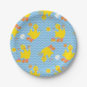 Assiettes En Carton Big Bird Party Chevron Motif