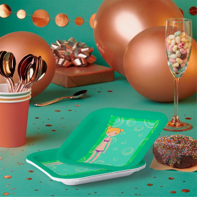 Assiettes En Carton Bikini Girl (Créateur téléchargé)