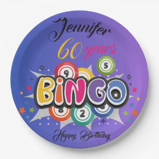 Assiettes En Carton BINGO themed birthday party 