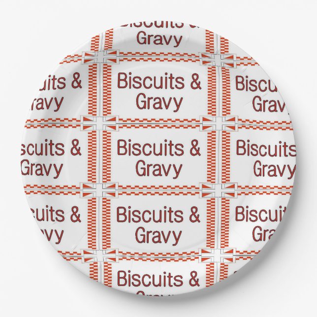 Assiettes En Carton Biscuits et graviers (Devant)
