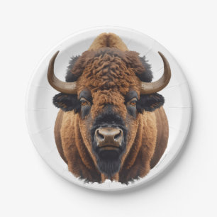 Assiettes En Carton Bison / Buffle