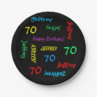 Black 70th Birthday Party, Carré de noms répétitif