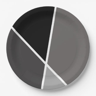 Assiettes En Carton Black JanaiCreates Color Collection Paper Plates