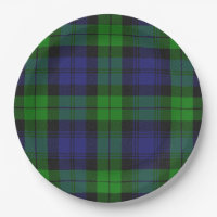 Black Watch Tartan Plaid Scottish Motif