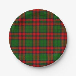 Assiettes En Carton Blackwatch Campbell Tartan Red Green Plaid