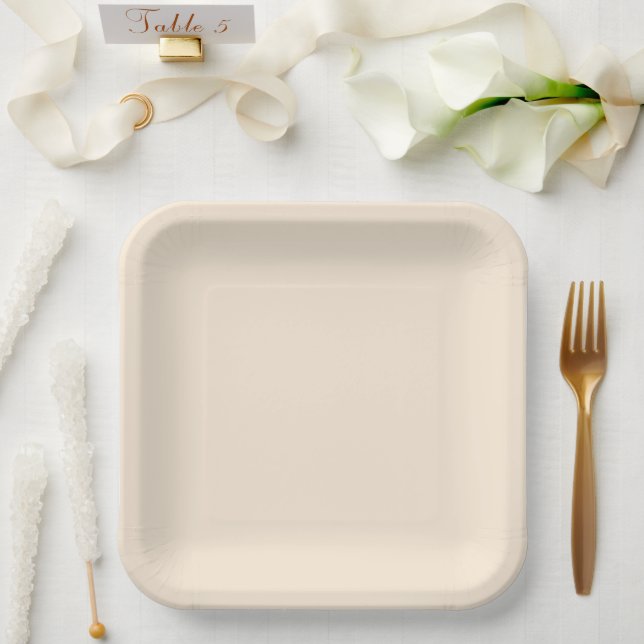 Assiettes En Carton Blanc antique (Mariage)