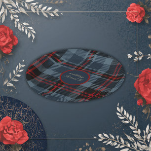 Assiettes En Carton bleu rouge noir écossais celtique tartan motif