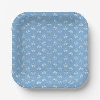 Assiettes En Carton Blue Dew Drop Plate