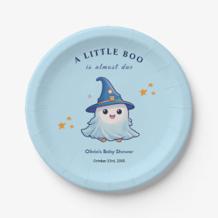 Assiettes En Carton Blue Halloween Une petite fête prénatale Boo Baby