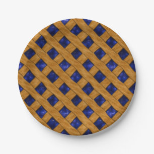 Assiettes En Carton Blueberry Pie Motif pour boulangers