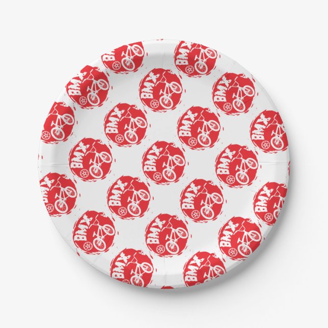 ASSIETTES EN CARTON BMX (Devant)