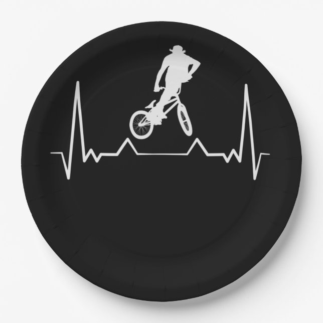 Assiettes En Carton BMX Heartbeat (Devant)