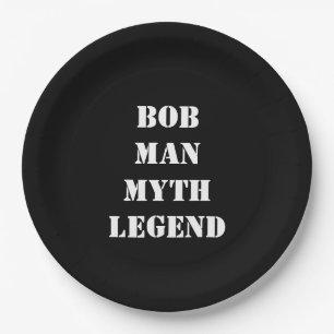 Assiettes En Carton Bob : Homme, Mythe, Légende,
