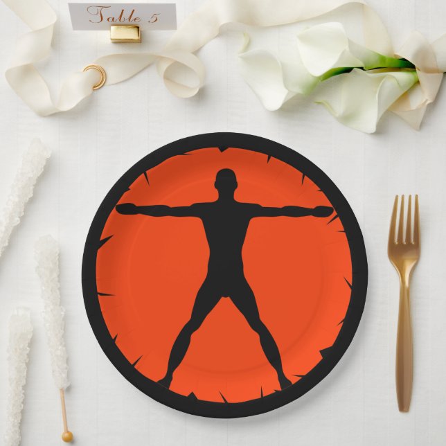 Assiettes En Carton Body Madness Fitness Sports Plaque en papier (Mariage)