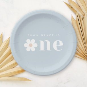 Assiettes En Carton Boho Daisy Plaques de papier d'anniversaire