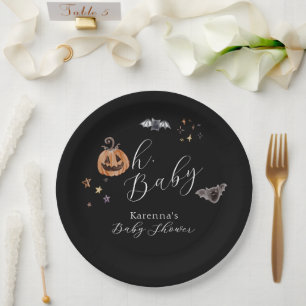 Assiettes En Carton Boho Halloween Genre Neutre Oh Baby shower