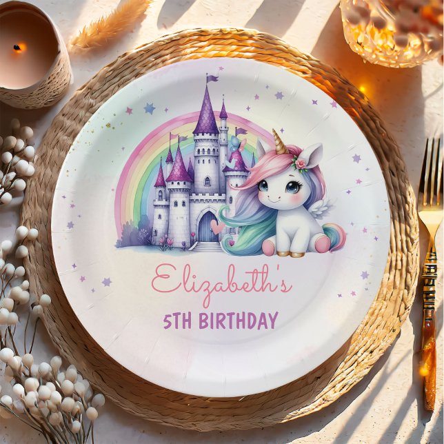 Assiettes En Carton Boho Retro Daisy 1er Plaques papier d'anniversaire (Créateur téléchargé)