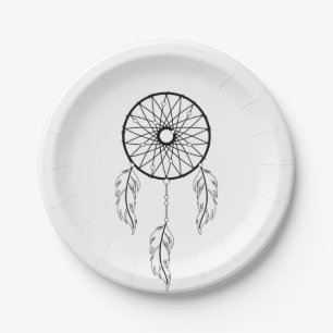 Assiettes En Carton Boho, un Mariage tribal de Dreamcatcher