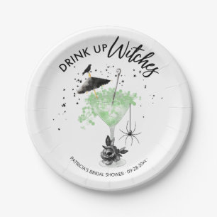 Assiettes En Carton Boire des sorcières Cocktail Halloween Fête des ma
