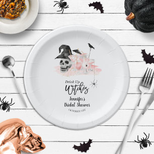 Assiettes En Carton Boire des Whitches Rose Cocktail Fête des mariées