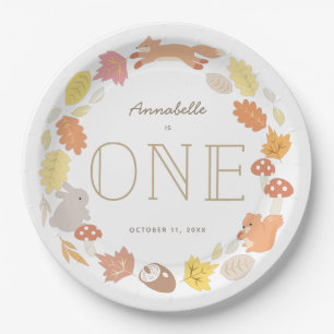 Assiettes En Carton Bois Animaux Wreath Automne 1er Anniversaire