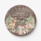 Bois rustique Animaux Baby shower Plaque 7"