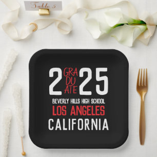 Assiettes En Carton Bold Classe moderne de 2025 Graduation