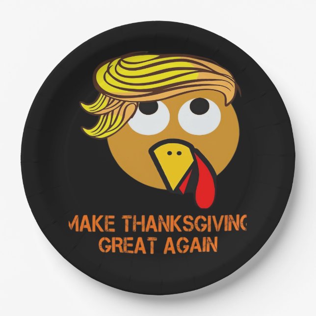 Assiettes En Carton Bon thanksgiving (Devant)