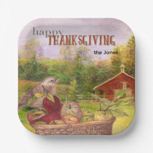Assiettes En Carton Bon thanksgiving Apple Harvest