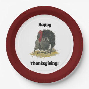 Assiettes En Carton Bon thanksgiving Cute Cartoon Turquie