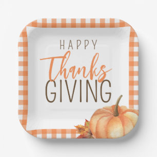 Assiettes En Carton Bon thanksgiving simple   Feuillage d'automne