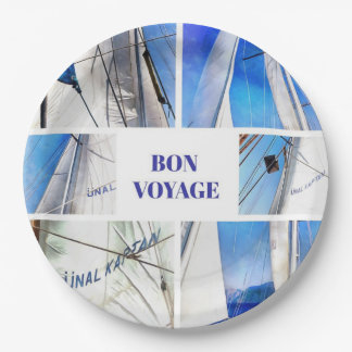 Assiettes En Carton Bon Voyage Agean Gulet Collage Artistique
